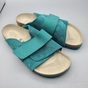 Birkenstock Kyoto Slide Sandals Mountain View teal comfort sz women 11 42 new